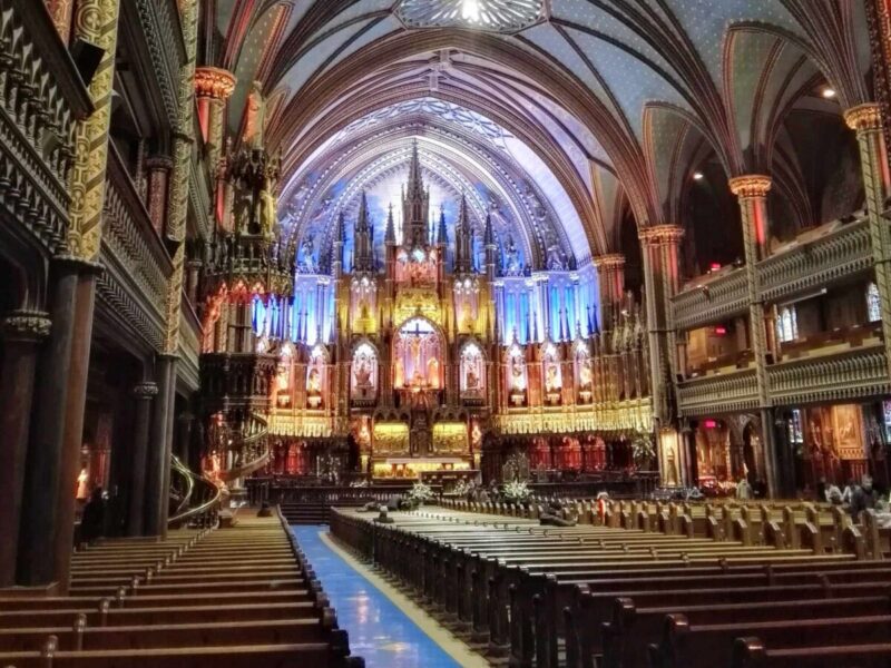 モントリオールのノートルダム大聖堂に行ったときに撮影した写真